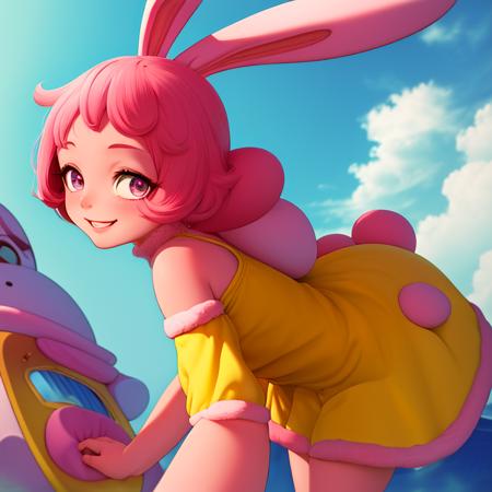 1669171920245225-4269780740-(masterpiece_1.4), (best quality_1.4), (high resolution_1.4), cartoon style, Panini (Chowder) , smile, pink rabbit ears, rabbit.png